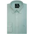 Stripes Light Green Shirt : Business