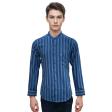 Stripes Dark Blue Shirt : Slim