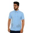 Combination Light Blue T-shirt : Regular