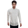 Self Design White Shirt : Business
