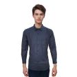 Self Design Navy Blue Shirt : Business