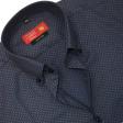 Self Design Navy Blue Shirt : Business