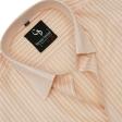 Stripes Peach Shirt : Business