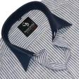 Stripes Blue Shirt : Business