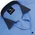 Checks Blue Shirt : Business