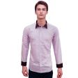 Self Design Mauve Shirt : Business