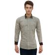 Self Design Brown Shirt : Business
