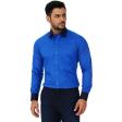 Plain Dark Blue Shirt : Business