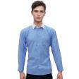 Self Design Blue Shirt : Business