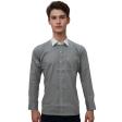 Self Design Gray Shirt : Business