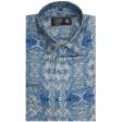 Print Blue Shirt : Ditto