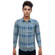Print Blue Shirt : Ditto