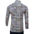 Print Purple Shirt : Party