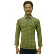 Print Light Green Shirt : Party