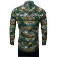 Print Gray Shirt : Party