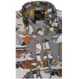 Print Gray Shirt : Party