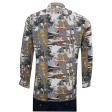Print Gray Shirt : Party