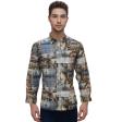 Print Khakhi Shirt : Party