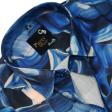 Print Blue Shirt : Party