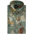 Print Gray Shirt : Party