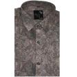 Print Brown Shirt : Party
