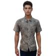 Print Brown Shirt : Party
