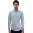 Print Light Blue Shirt : Party