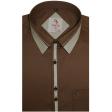 Print Brown Shirt : Party