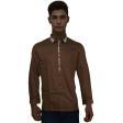 Print Brown Shirt : Party