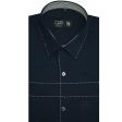 Combination Navy Blue Shirt : Ditto