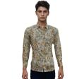Print Khakhi Shirt : Party