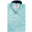 Handpainted Aqua Blue Shirt : Ditto