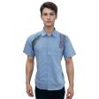 Handpainted Blue Shirt : Ditto