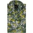 Print Green Shirt : Party
