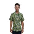Print Green Shirt : Party