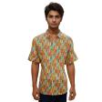 Print Orange Shirt : Party