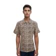 Print Brown Shirt : Party