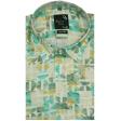 Print Green Shirt : Party