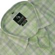Checks Light Green Shirt : Business