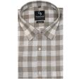 Checks Khakhi Shirt : Business