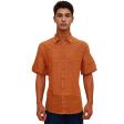 Checks Rust Shirt : Business
