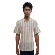 Stripes Peach Shirt : Business