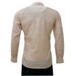 Self Design Cream Shirt : Business