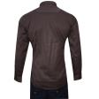Self Design Brown Shirt : Business