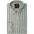 Stripes Light Green Shirt : Business