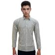 Stripes Light Green Shirt : Business