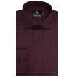 Stripes Maroon Shirt : Business