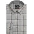Checks Dark Gray Shirt : Business