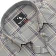 Checks Dark Gray Shirt : Business
