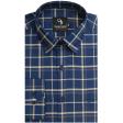 Checks Light Blue Shirt : Business